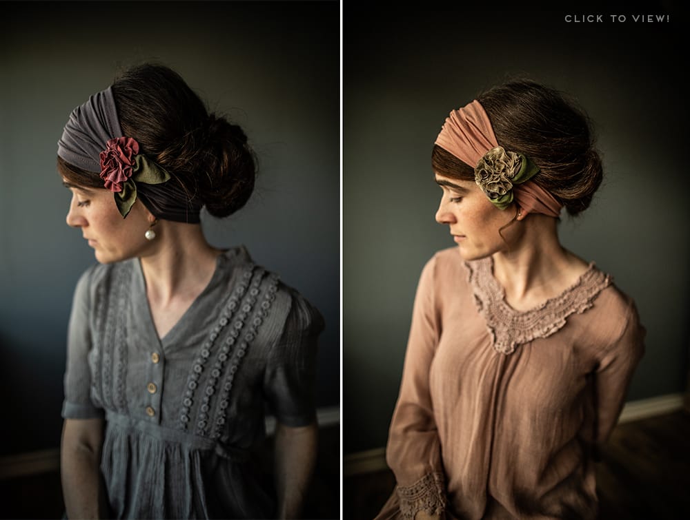 Rosette Style Headwraps and headbands for sale!