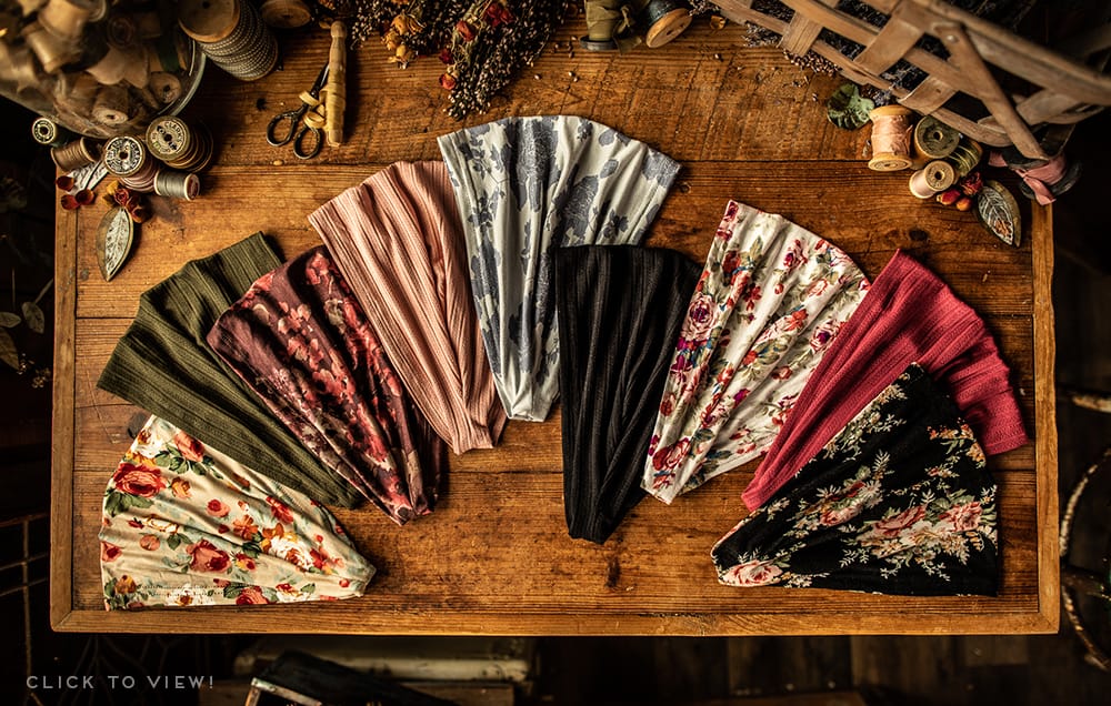 Floral Stretch Headcoverings, headband, headwraps