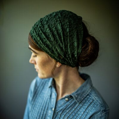 Cecily's Olive Classic Lace Covering