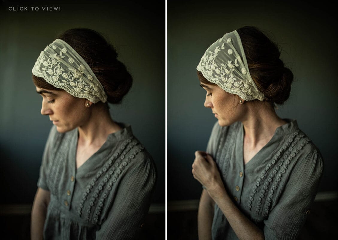 Elegant Wedding Veil Style Lace Headcovering, Headband