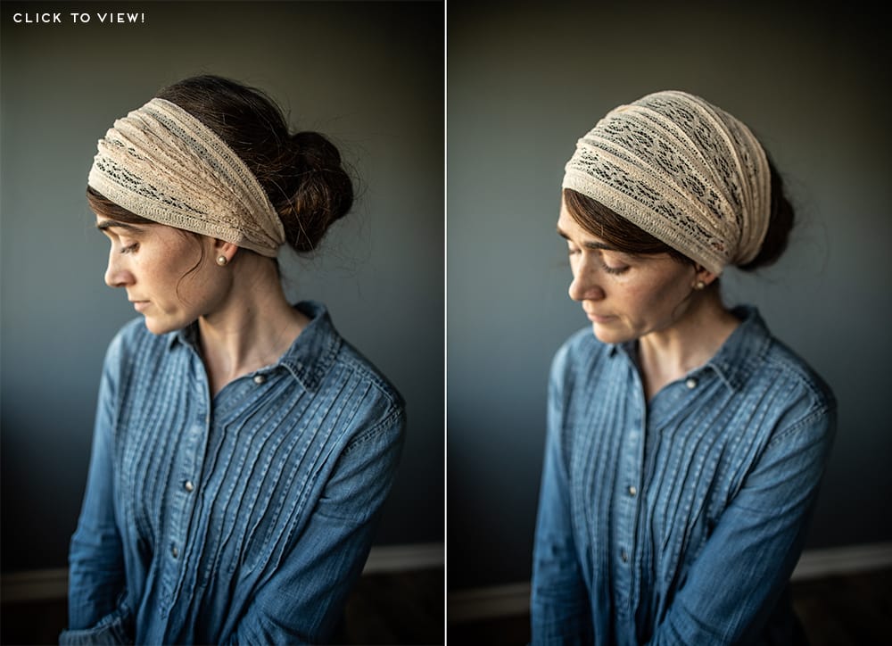 Cecilys Lace Stretch Headcovering