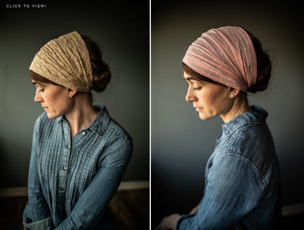 Cotton Floral 1 Corinthians 11 headcoverings