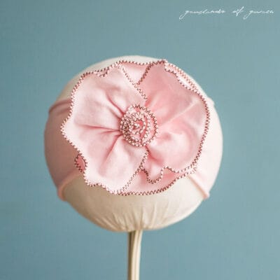 Soft Stretch Pink Flower Covering for Girls